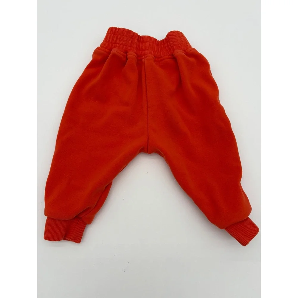 Milano Di Rouge Sweatpants Kids 12-18 Months Orange Logo Joggers
